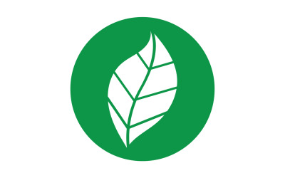 Green Leaf Naturelement Baumdesign oder Firmenname v47