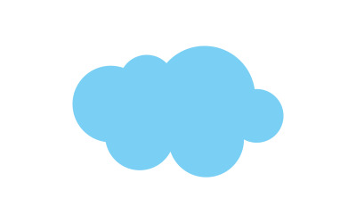 Cloud blue sky element design for logo company v14