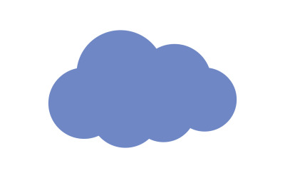 Cloud blue sky element design for logo company v25