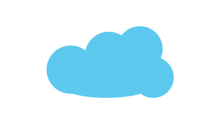 Cloud blue sky element design for logo company v47