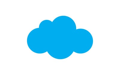 Cloud blue sky element design for logo company v5