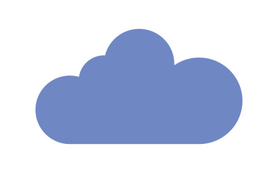Design de elemento de céu azul de nuvem para empresa de logotipo v28