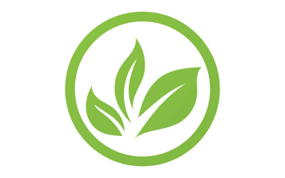 Green Leaf naturaleza elemento árbol empresa nombre v37
