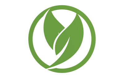 Green Leaf nature element tree  company name v42