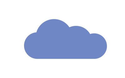 Návrh prvku cloud blue sky pro logo společnosti v27