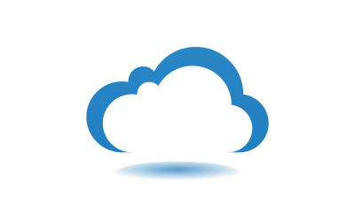 Cloud blue  element design  logo company v1