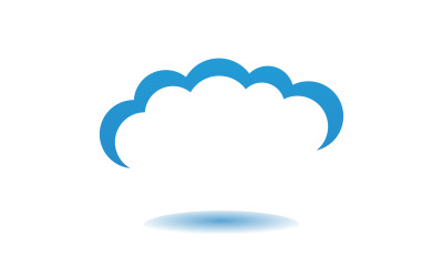 Cloud blue  element design  logo company v22