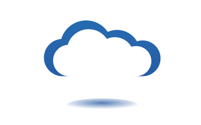 Cloud blue  element design  logo company v27