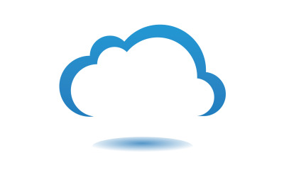Cloud blue  element design  logo company v39