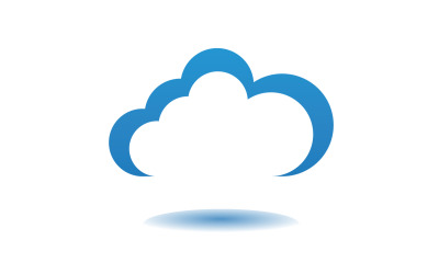 Cloud blue  element design  logo company v42