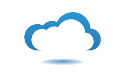 Cloud blue  element design  logo company v43
