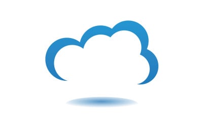 Cloud blue  element design  logo company v47