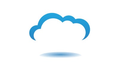 Cloud blue  element design  logo company v51