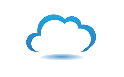 Cloud blue  element design  logo company v52