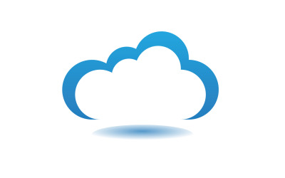 Cloud blue  element design  logo company v54