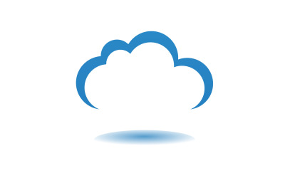 Cloud blue  element design  logo company v5