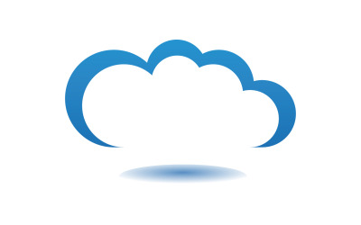 Cloud blue  element design  logo company v61