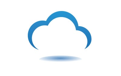 Cloud blue  element design  logo company v62