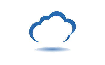 Cloud blue  element design  logo company v9