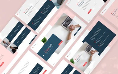 Creatalk — šablona Powerpoint Pitch Deck