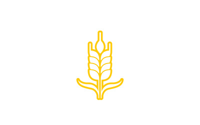 Wheat rice oat food logo design v13