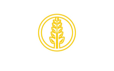 Wheat rice oat food logo design v24