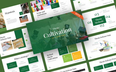 Cultivation Thesis Defence Education PowerPoint Template