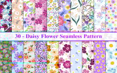 Daisy kwiat bezszwowy wzór, kwiat bezszwowy wzór, kwiecisty bezszwowy wzór