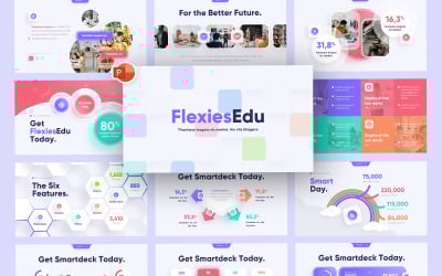 Flexies Smart Education Sjablonen PowerPoint presentatie