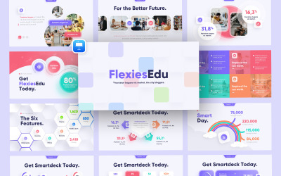 Flexies智能教育主题演讲模板