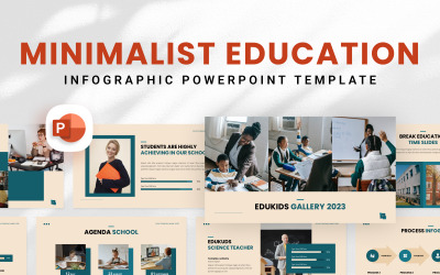PowerPoint-Vorlage für minimalistische Bildung