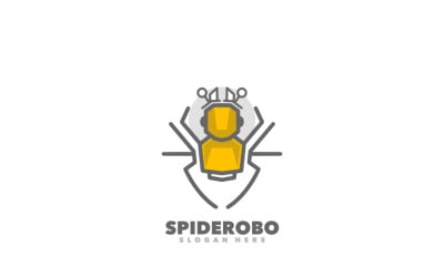 Spider robot eenvoudig logo sjabloon
