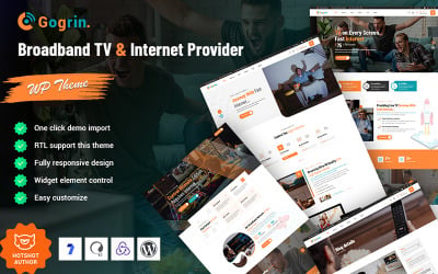 Gogrin - Tema de WordPress para proveedores de internet y televisión de banda ancha