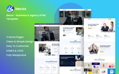 Becox – Template HTML de Finanças e Consultoria