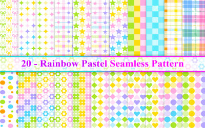 Радужный пастельный бесшовный узор, пастельный бесшовный узор, радужный красочный узор