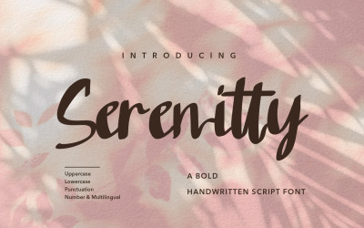 Serenitty - Modern Komut Dosyası yazı tipleri