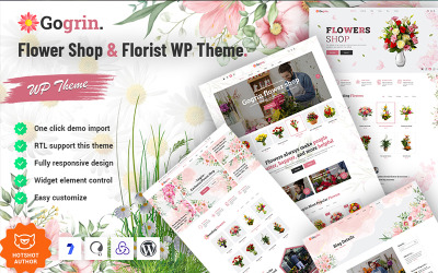 Gogrin - Blomsteraffär och Florist WordPress-tema