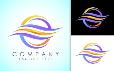 Hot and Cold Symbol.  Air Conditioner Logo