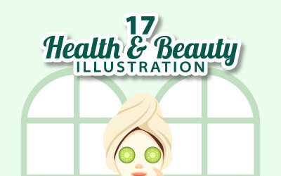 17 Ilustração de beleza e saúde