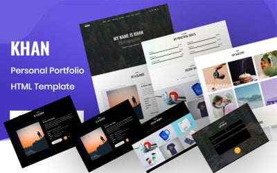 Khan - HTML-sjabloon voor persoonlijke portfolio's