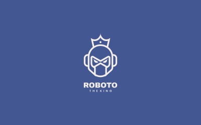 Styl Logo sztuki liniowej Roboto