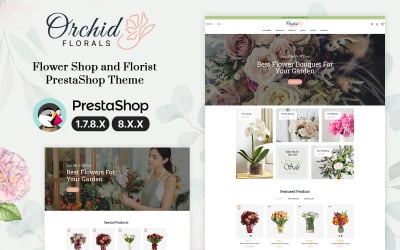 Thème PrestaShop Orchid Florals Flowers and Gifts