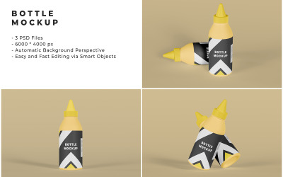 Bottle Mockup Template Design