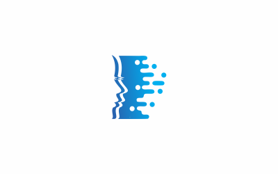 Internet vrouw Logo sjabloon