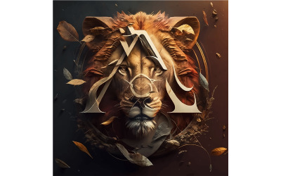 Lion Vector Illustration Template