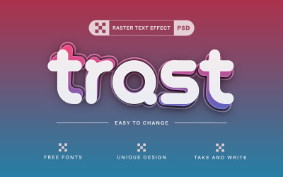 Stylish Trust - Editable Text Effect, Font Style