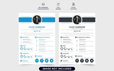 Creative CV Template for Corporate Job