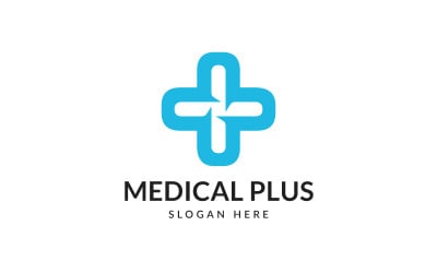 Diseño de logotipo vectorial médico más