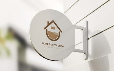 Домашня кава Логотип кафе та парків