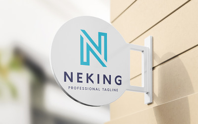 Креативный дизайн логотипа буквы N